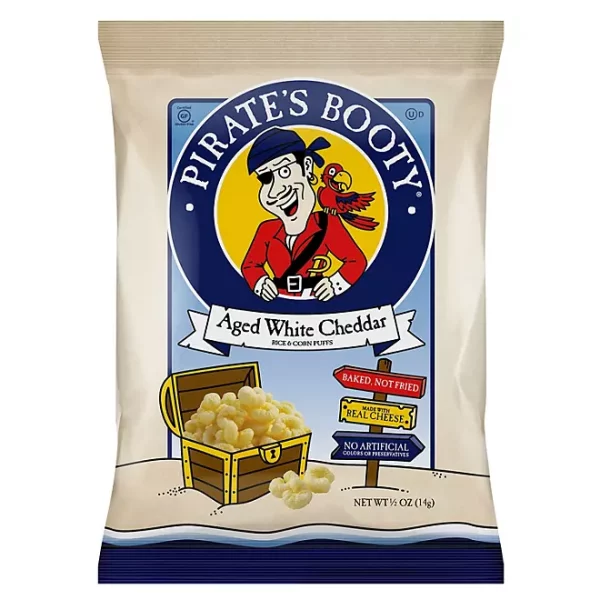 Pirate's Booty Aged White Cheddar Puffs, 0.5 oz., 40 pk. - Image 2