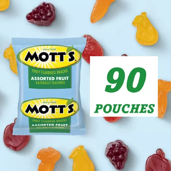 Mott's Assorted Fruit Flavored Snacks, 0.8 oz., 90 pk. - Image 4