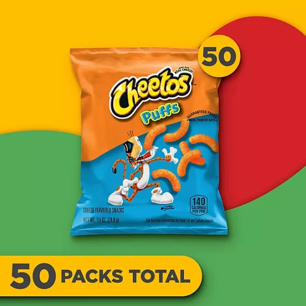 Cheetos Puffs Cheese Snacks, 0.875 oz., 50 pk. - Image 3