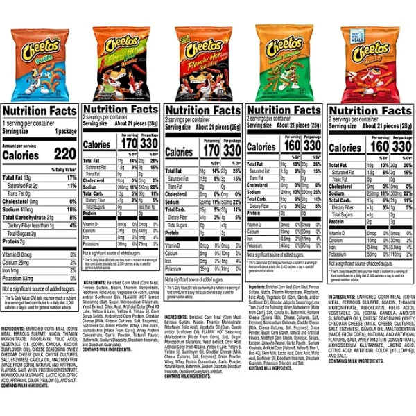 Cheetos Variety Pack Cheese Flavored Snack Mix, 30 pk. - Image 2