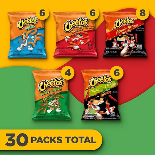 Cheetos Variety Pack Cheese Flavored Snack Mix, 30 pk. - Image 3