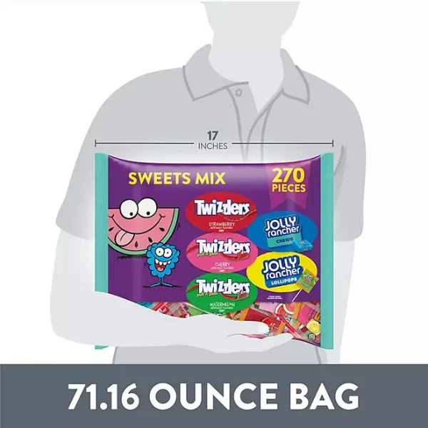 JOLLY RANCHER & TWIZZLERS Sweets Mix, Fruit Flavored Candy, Fun Size, 270 pcs. - Image 2