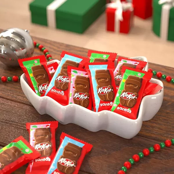 KIT KAT Christmas Milk Chocolate Wafer Santas Candy, 65 pcs. - Image 4