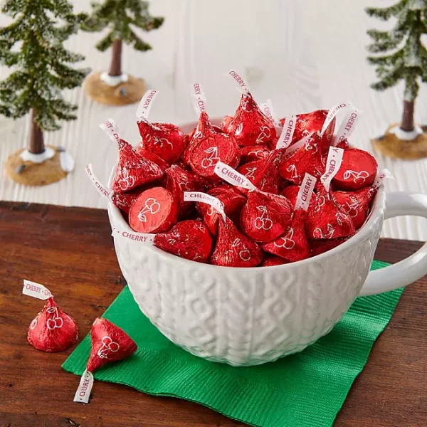 HERSHEY'S KISSES Christmas Cherry Cordial Flavored Candy, 325 pcs. - Image 3