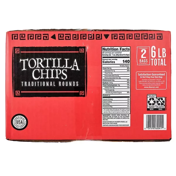 Shearer's Foods Round Tortilla Chips, 48 oz., 2 pk. - Image 2