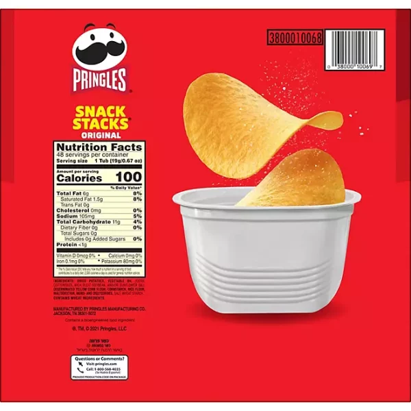 Pringles Snack Stacks Original Potato Crisps, 0.67 oz., 48 pk. - Image 5