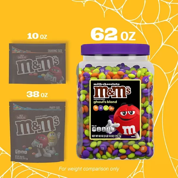 M&M's Ghoul's Mix, Halloween Milk Chocolate Candy, 62 oz. - Image 3