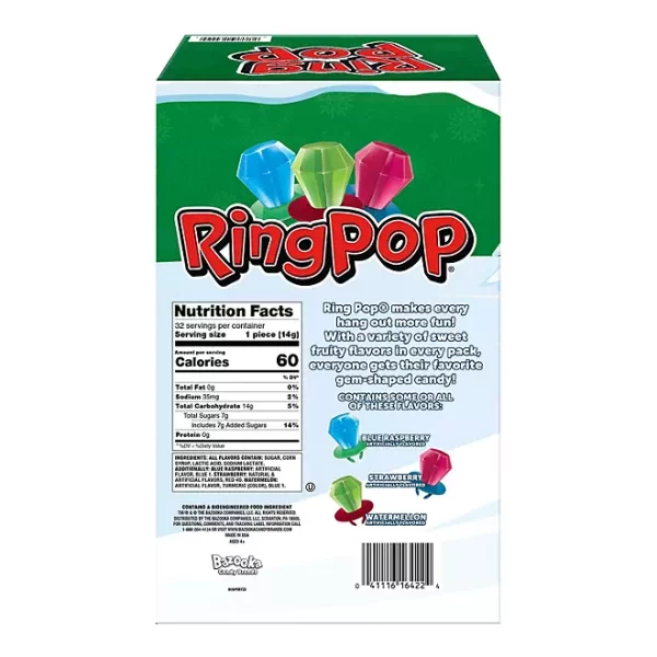 Ring Pop Christmas Lollipop Variety Pack, .5 oz., 32 pk. - Image 4