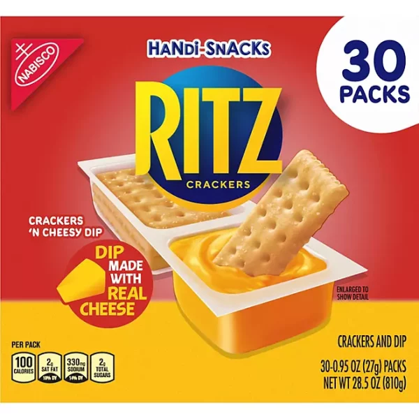 RITZ Handi-Snacks Crackers and Cheese Dip, 0.95 oz., 30 pk. - Image 4