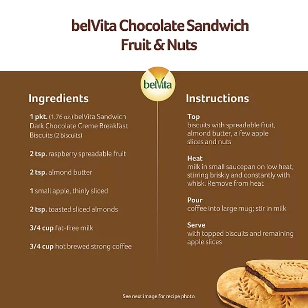 belVita Dark Chocolate Creme Breakfast Biscuits 25 pk. - Image 3