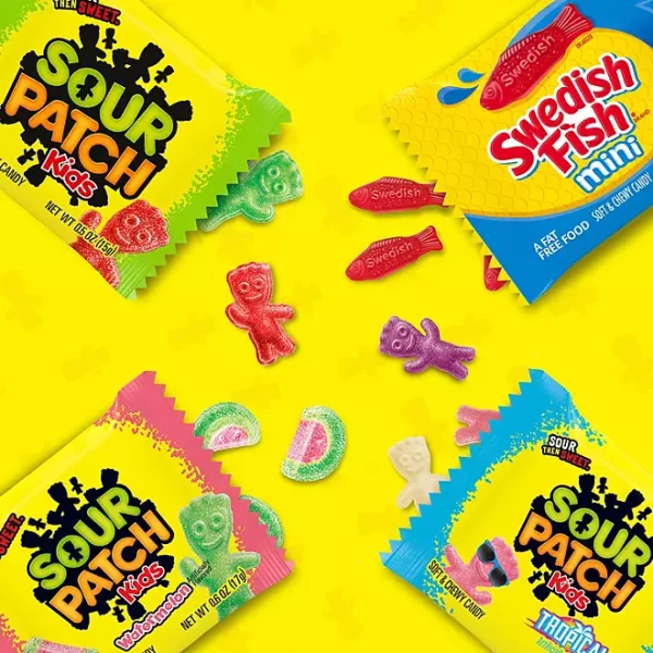 SOUR PATCH KIDS and SWEDISH FISH Candy, Fun Size, 200 pk. - Image 7