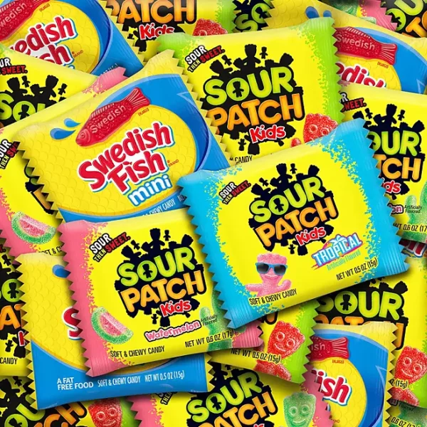 SOUR PATCH KIDS and SWEDISH FISH Candy, Fun Size, 200 pk. - Image 5