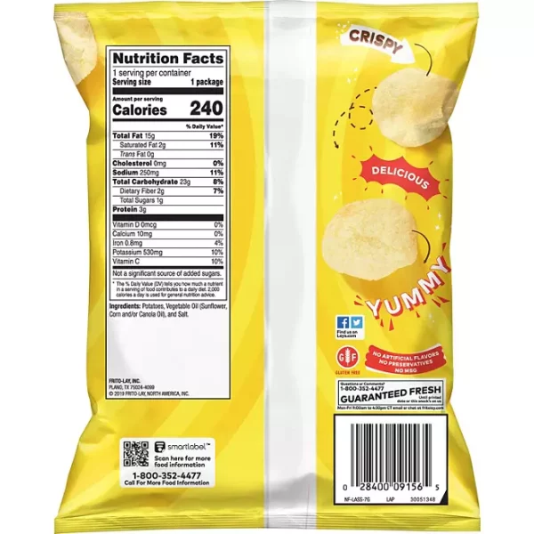 Lay's Classic Potato Chips, 1.5 oz., 64 pk. - Image 3