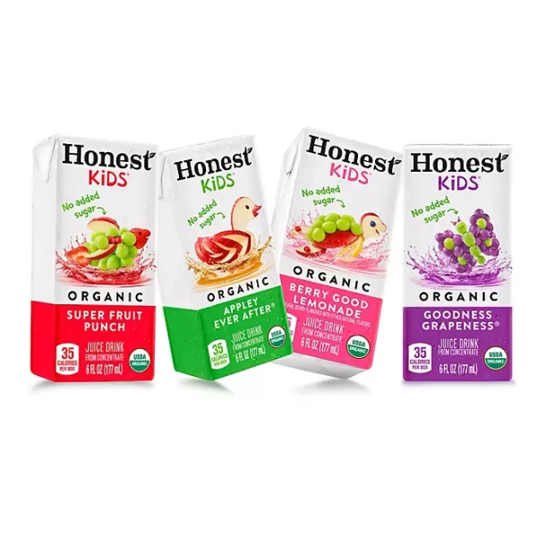 Honest Kids Organic Fruit Juice Drink Boxes Variety Pack 6 fl. oz., 40 pk.