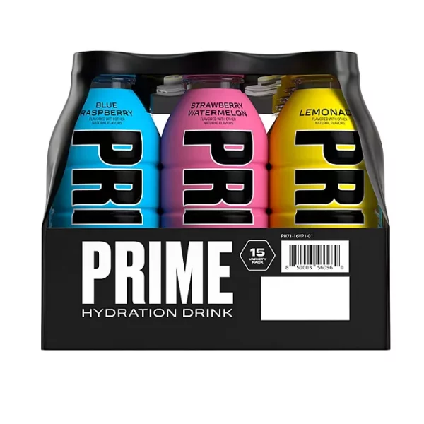 Prime Hydration Drink Variety Pack 2.0, 16.9 fl. oz., 15 pk.