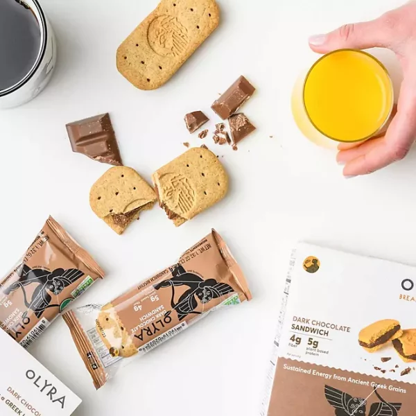 OLYRA Organic Breakfast Biscuits, Dark Chocolate Crème, 20 ct.