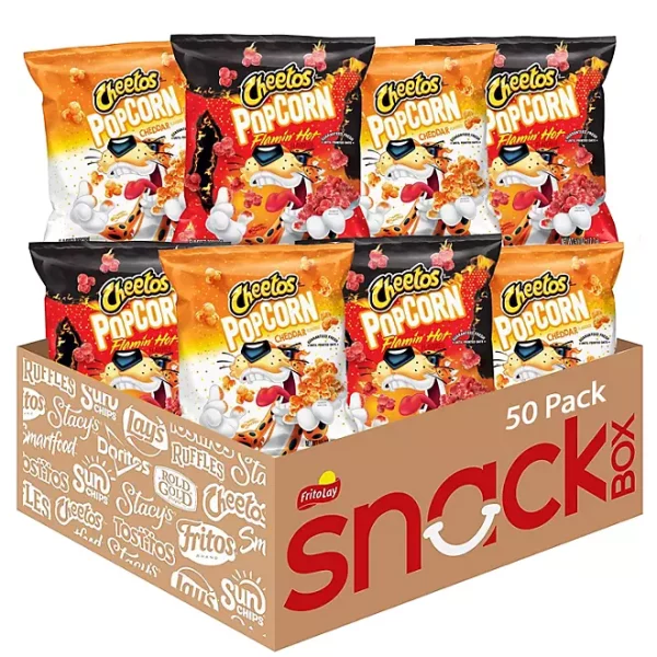 Cheetos Popcorn, Variety Pack, 0.63 oz., 50 pk.