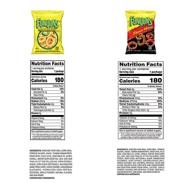 Funyuns Onion Flavored Rings, Variety Pack, 1.25 oz., 30 pk. - Image 2