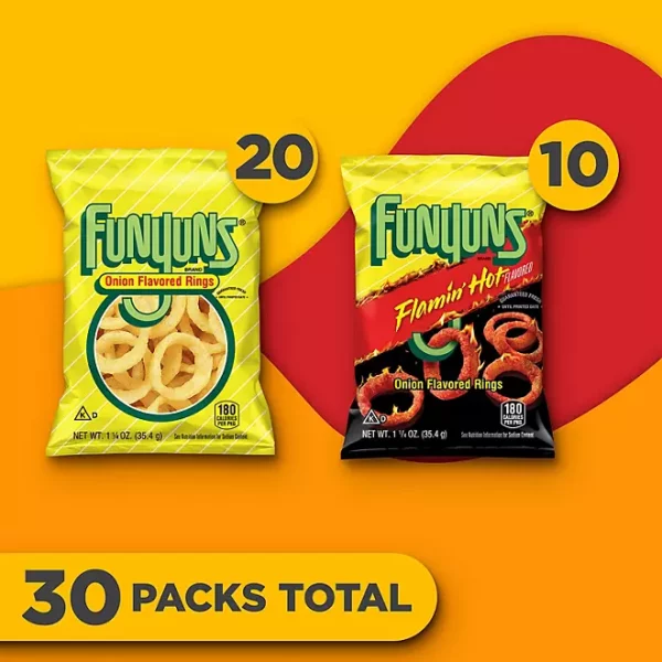 Funyuns Onion Flavored Rings, Variety Pack, 1.25 oz., 30 pk. - Image 4