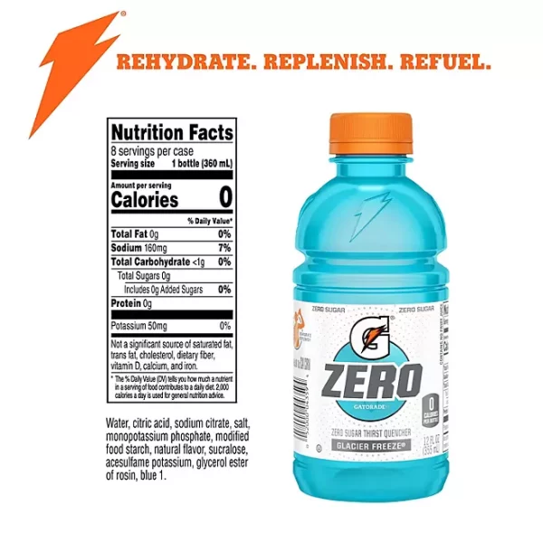 Gatorade Zero Sugar Thirst Quencher, Variety Pack 12 fl. oz., 28 pk. - Image 2