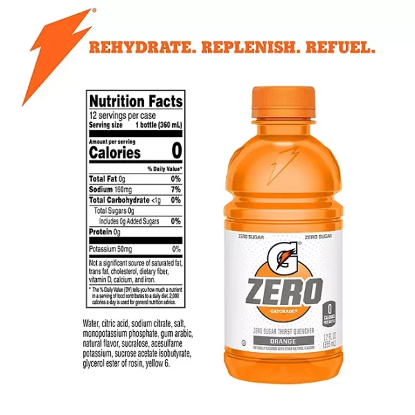 Gatorade Zero Sugar Thirst Quencher, Variety Pack 12 fl. oz., 28 pk. - Image 3