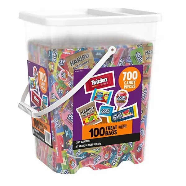 HERSHEY'S Halloween Sweets Candy Bucket, Variety Pack, 700 pcs.