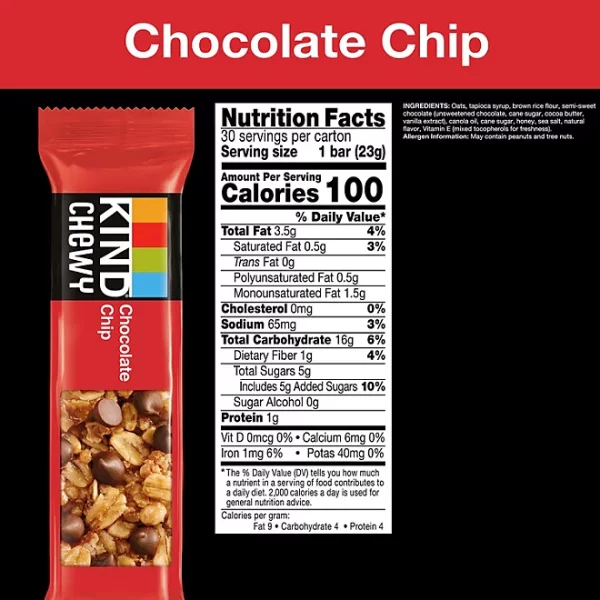 KIND Kids Chewy Chocolate Chip Granola Bars 30 ct. - Image 2