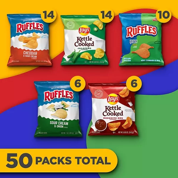 Lay's & Ruffles Variety Pack Crunch Mix Chips, 50 pk. - Image 4