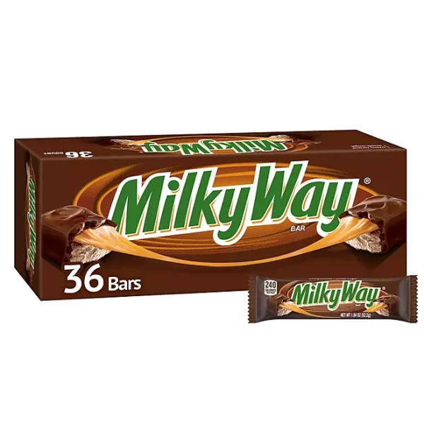 Milky Way Chocolate Candy Bars, Full Size, 1.84 oz., 36 pk.