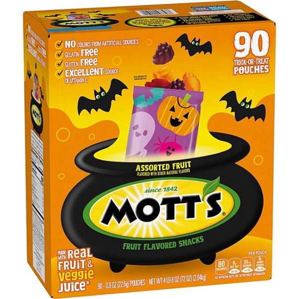 Mott's Assorted Fruit Flavored Snacks, 0.8 oz., 90 pk.