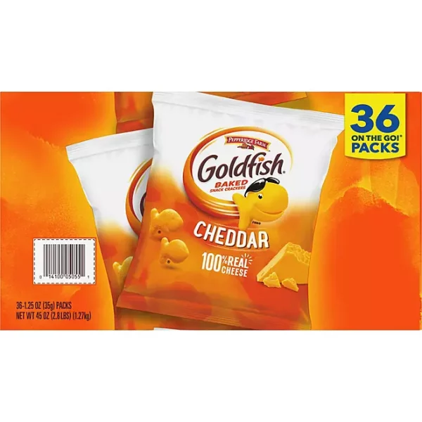 Pepperidge Farm Goldfish Cheddar Crackers, 1.25 oz., 36 pk. - Image 2