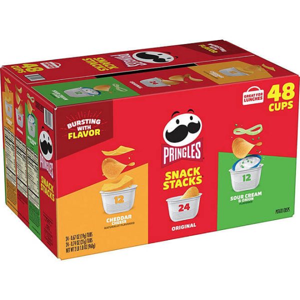 Pringles Snacks Stacks Variety Pack Chips, 48 pk.