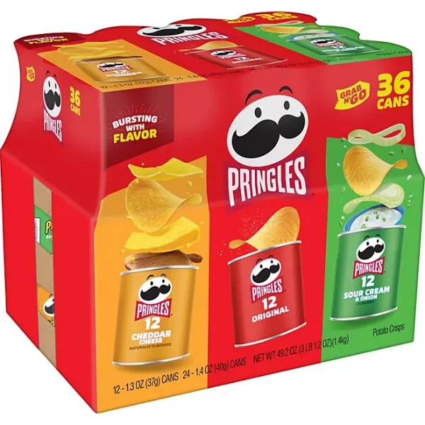 Pringles Grab-n-Go Variety Pack Chips, 36 pk.