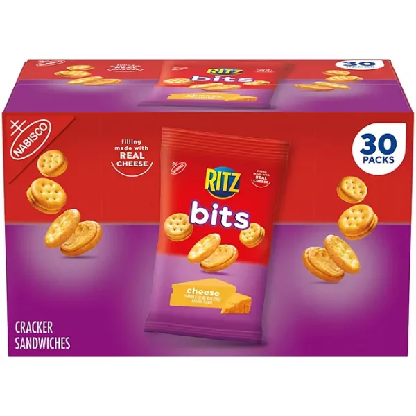 RITZ Bits Cheese Sandwich Crackers, 1.5 oz., 30 pk.