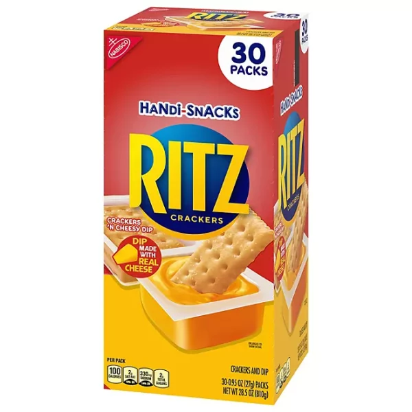 RITZ Handi-Snacks Crackers and Cheese Dip, 0.95 oz., 30 pk.