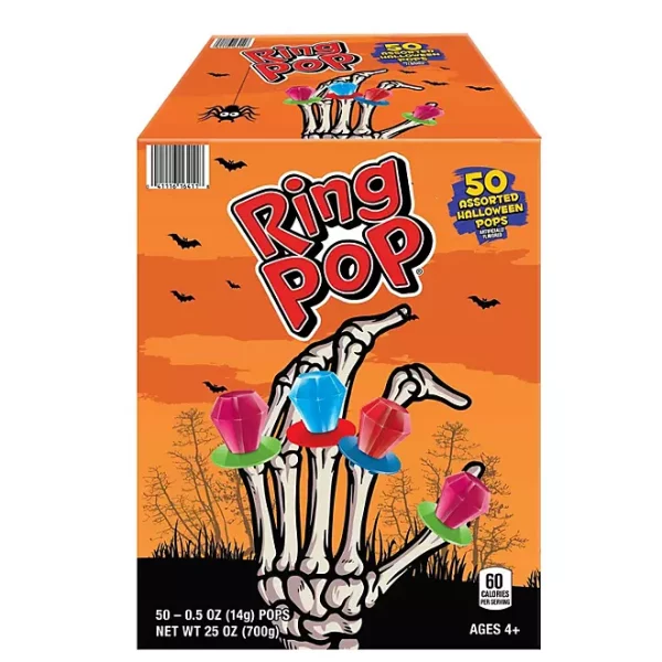 Ring Pop Halloween Candy, 0.5 oz., 50 ct.