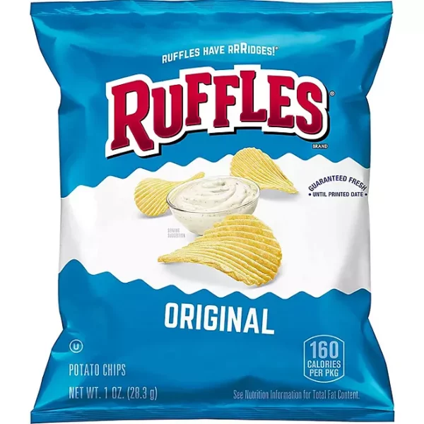 Ruffles Variety Pack Potato Chips, 30 pk.