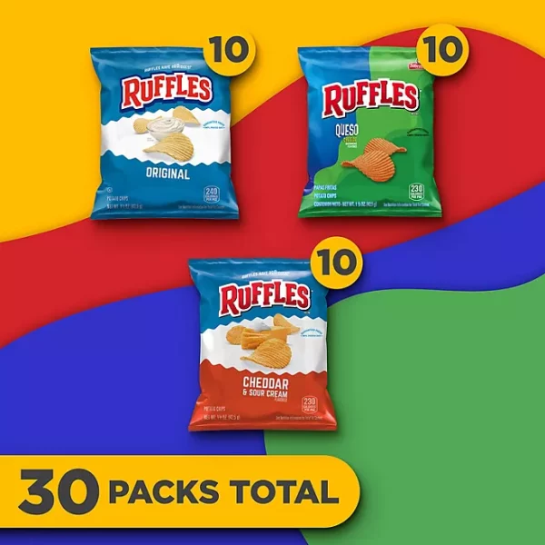 Ruffles Variety Pack Potato Chips, 30 pk. - Image 3