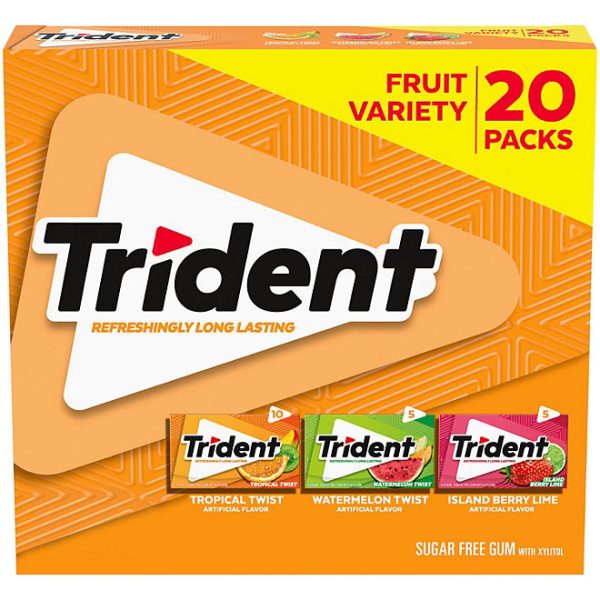 Trident Fruit Variety Pack, Sugar Free Gum, 14 pcs., 20 pk - Image 7