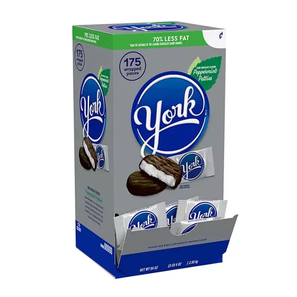 YORK Dark Chocolate Peppermint Patties, 0.48 oz., 175 pcs.