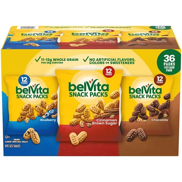 belVita Bites Breakfast Biscuits Variety Pack, 1 oz., 36 pk. - Image 3