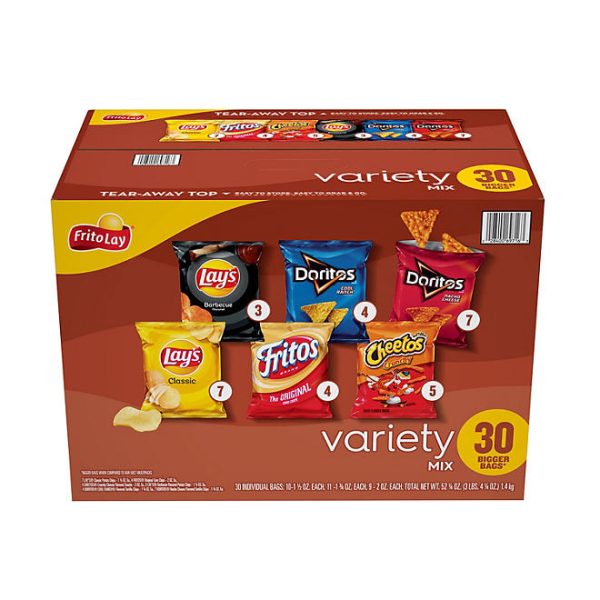 Frito-Lay Variety Pack Chips, 30 pk.